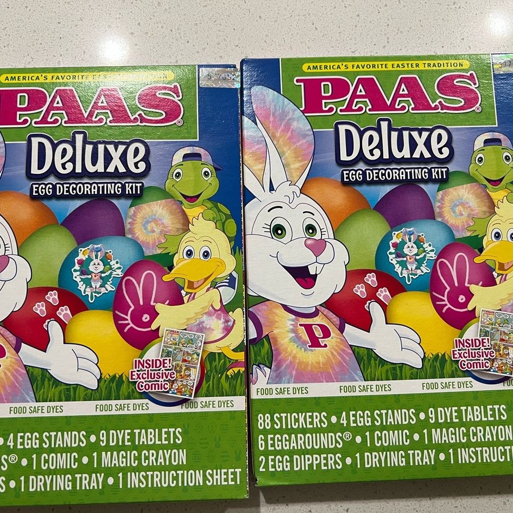 Paas Deluxe  Egg Decorating Kit - Colorful Easter Fun pack of 2